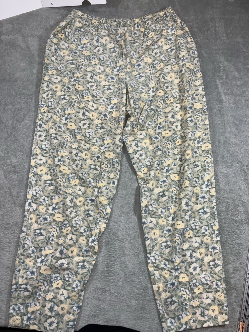VTG Lady Foot Locker Floral Pajama Lounge Pants - Made in Canada - Size M